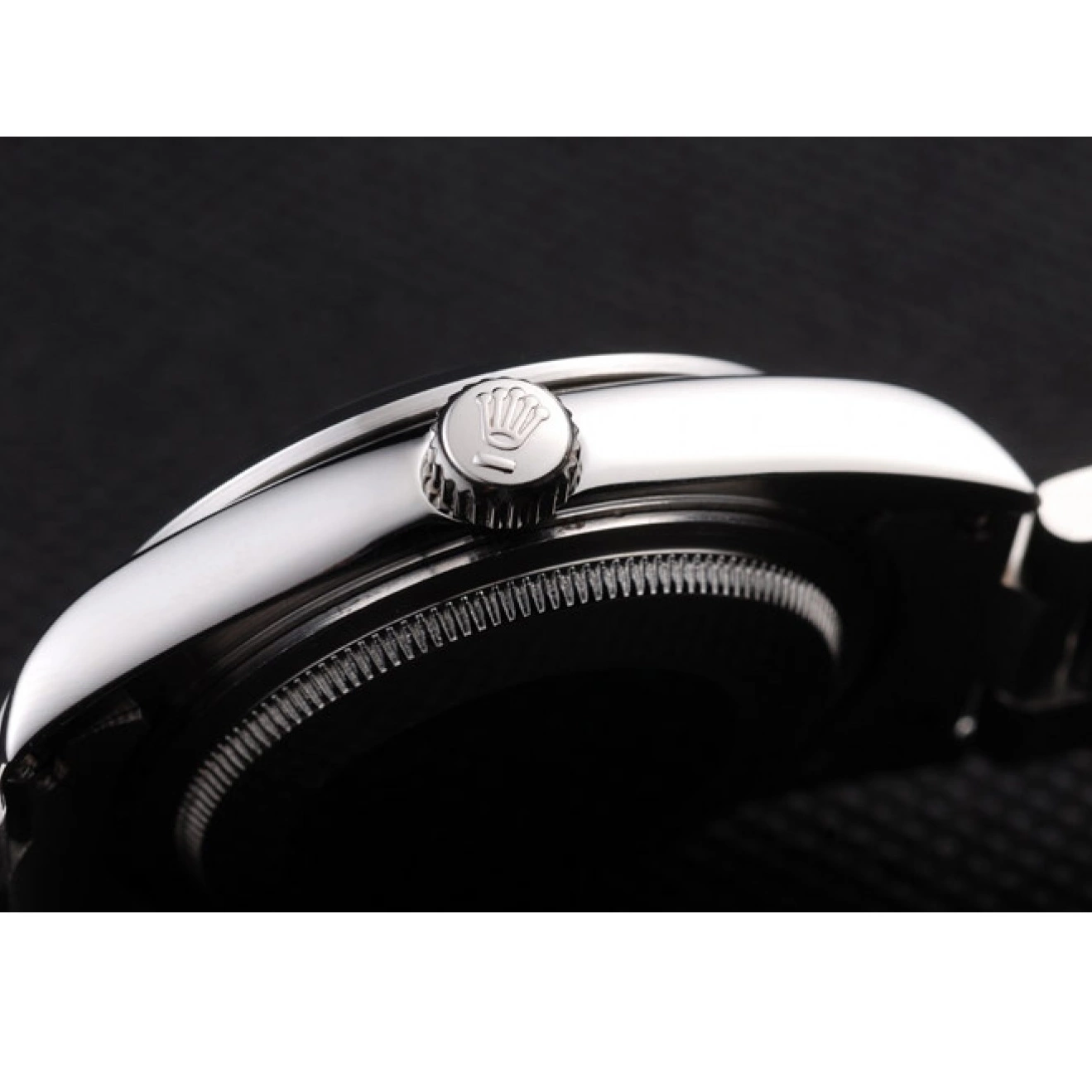 Aaa replica watch Dial Polished Rolex 98087 Explorer Black Stainless Steel 0823